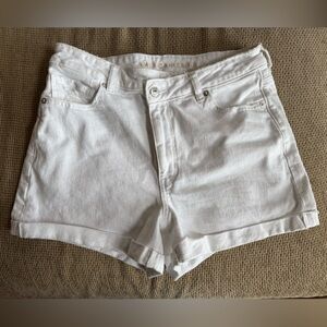 American Eagle Outfitters White Mom Jean Shorts